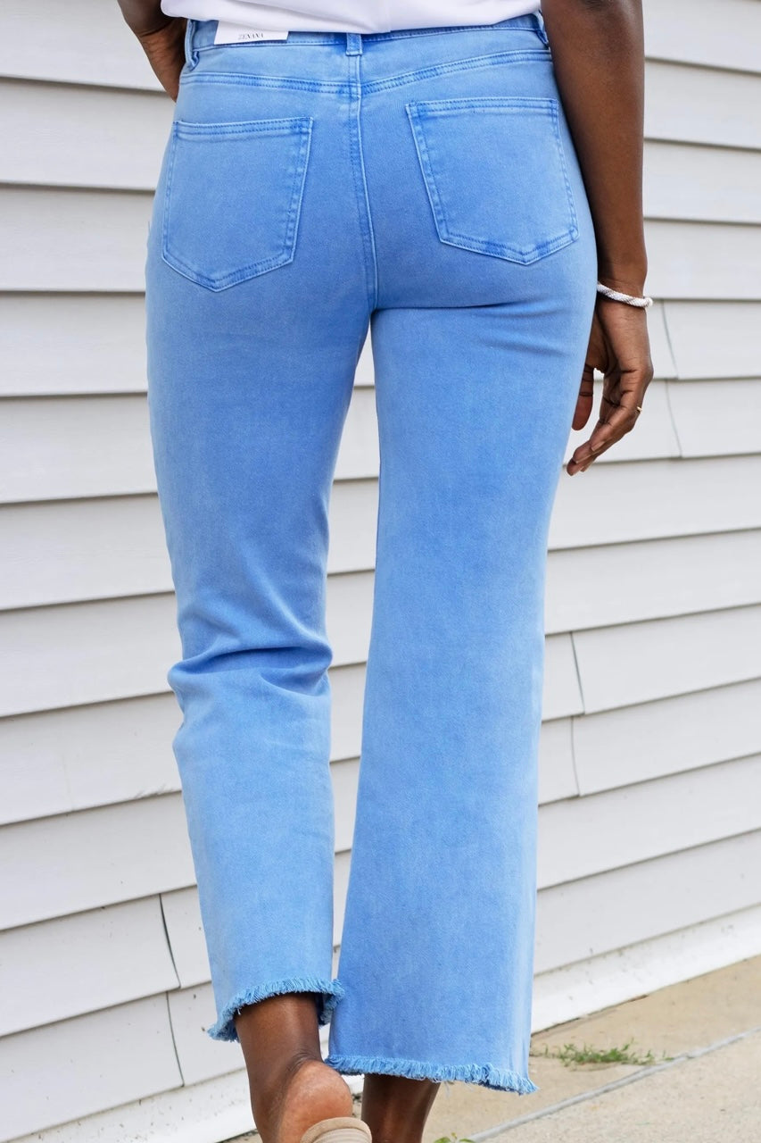 ***DOORBUSTER*** It's About Time 2 Colored Denim Wide Leg Jeans in Ocean Blue