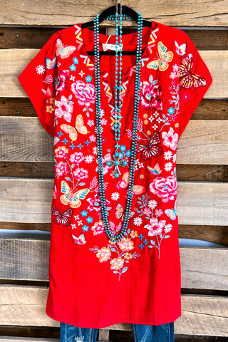 All Things Sunshine Embroidered Dress