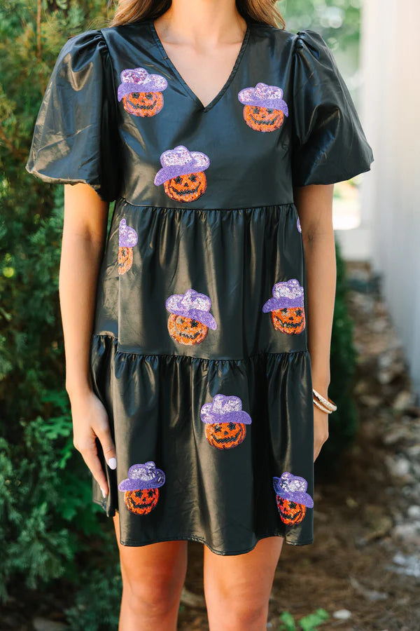 Howdy Pumpkin Jack O'Lantern Halloween Dress