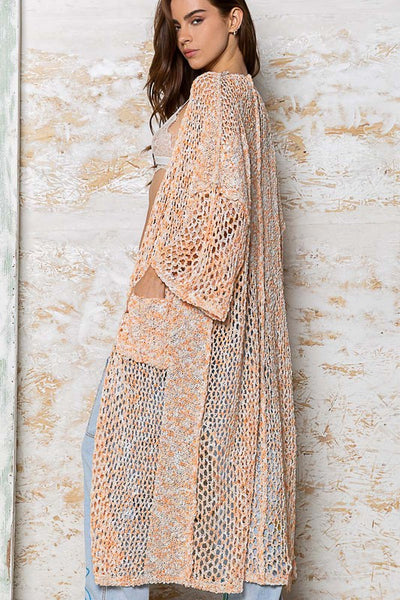 Dreaming of You Maxi Cardigan in Orange