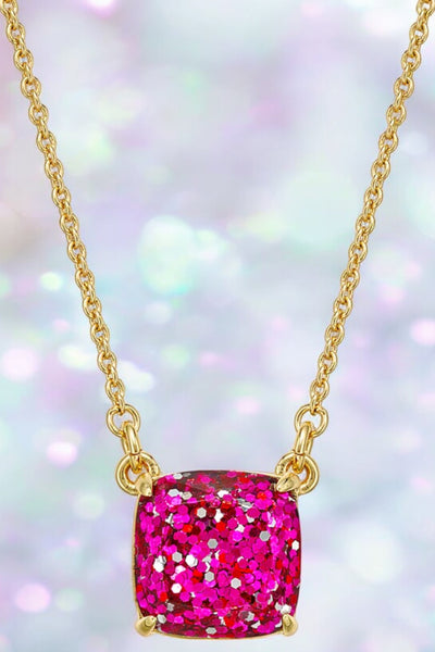 Kate Spade New York Cause A Stir Mini Pendant Necklace in Pink