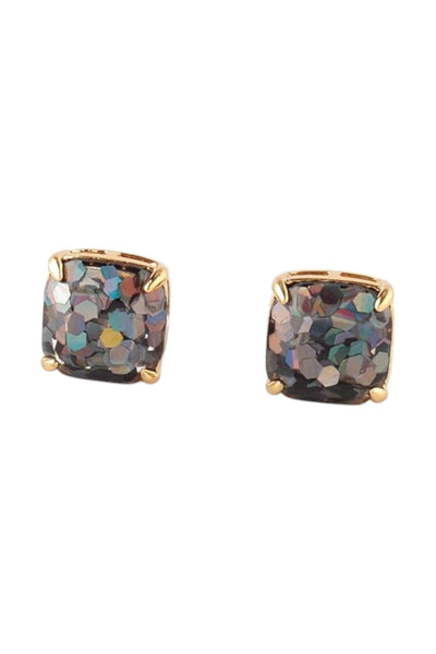 Kate Spade New York Small Square Studs Earrings Rainbow Gem