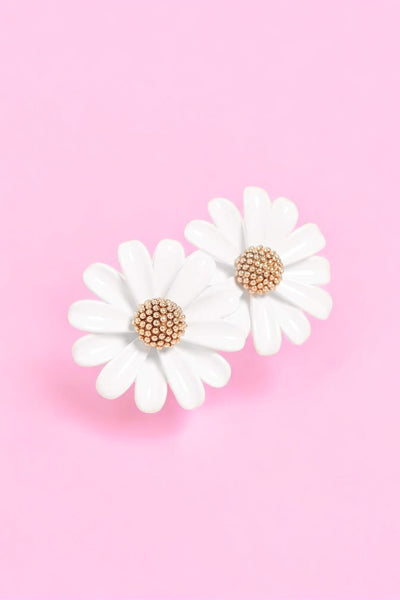 Kate Spade Into The Bloom Studs in White