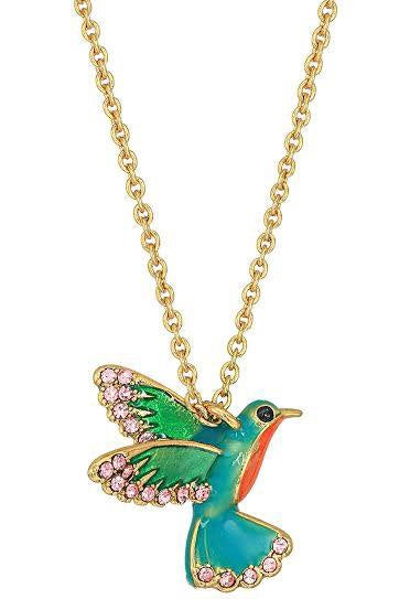 Kate Spade New York Scenic Route Hummingbird Mini Pendant Necklace