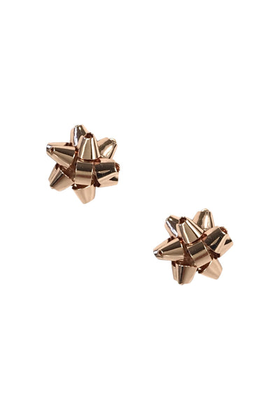 Kate Spade New York Bourgeois Bow Stud Earrings in Rose Gold