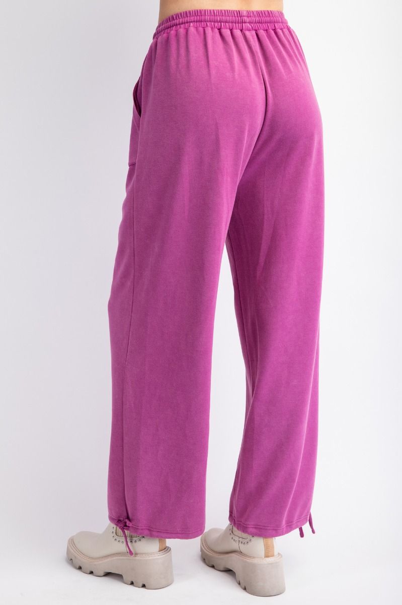 The Weekend Wonder Mineral Wash Lounge Pants in Orchid