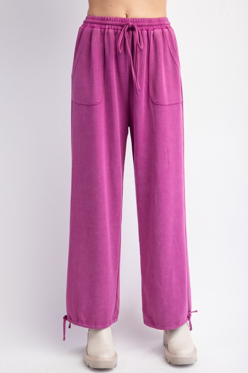 The Weekend Wonder Mineral Wash Lounge Pants in Orchid