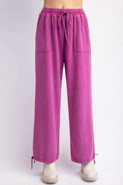 The Weekend Wonder Mineral Wash Lounge Pants in Orchid