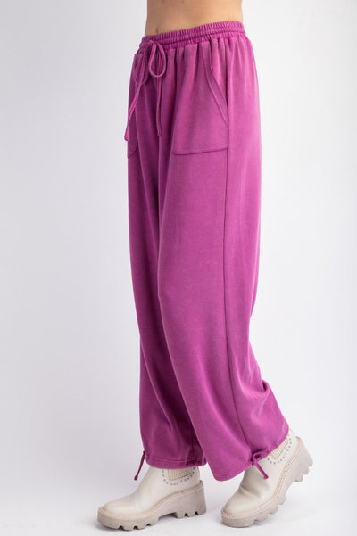 The Weekend Wonder Mineral Wash Lounge Pants in Orchid