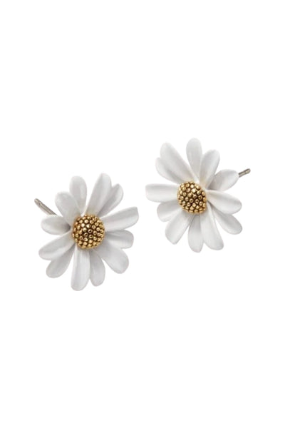 Kate Spade Into The Bloom Studs in White