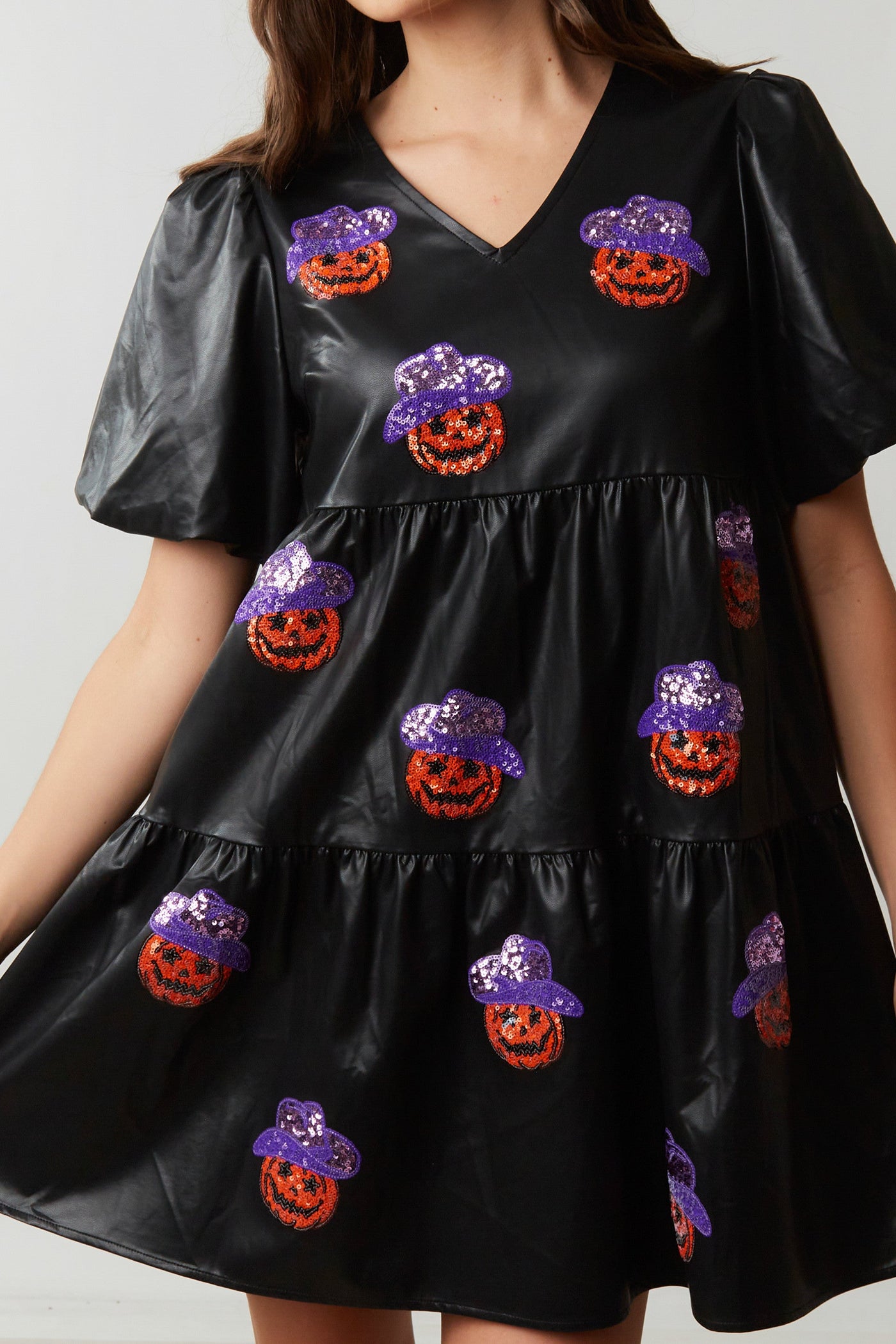 Howdy Pumpkin Jack O'Lantern Halloween Dress