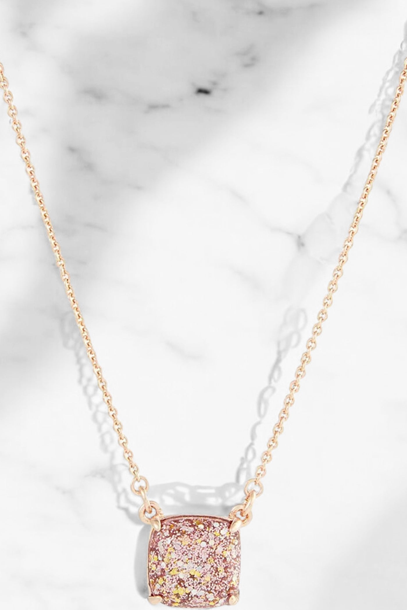 Kate Spade New York Cause A Stir Mini Pendant Necklace in Rose Gold