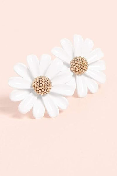 Kate Spade Into The Bloom Studs in White