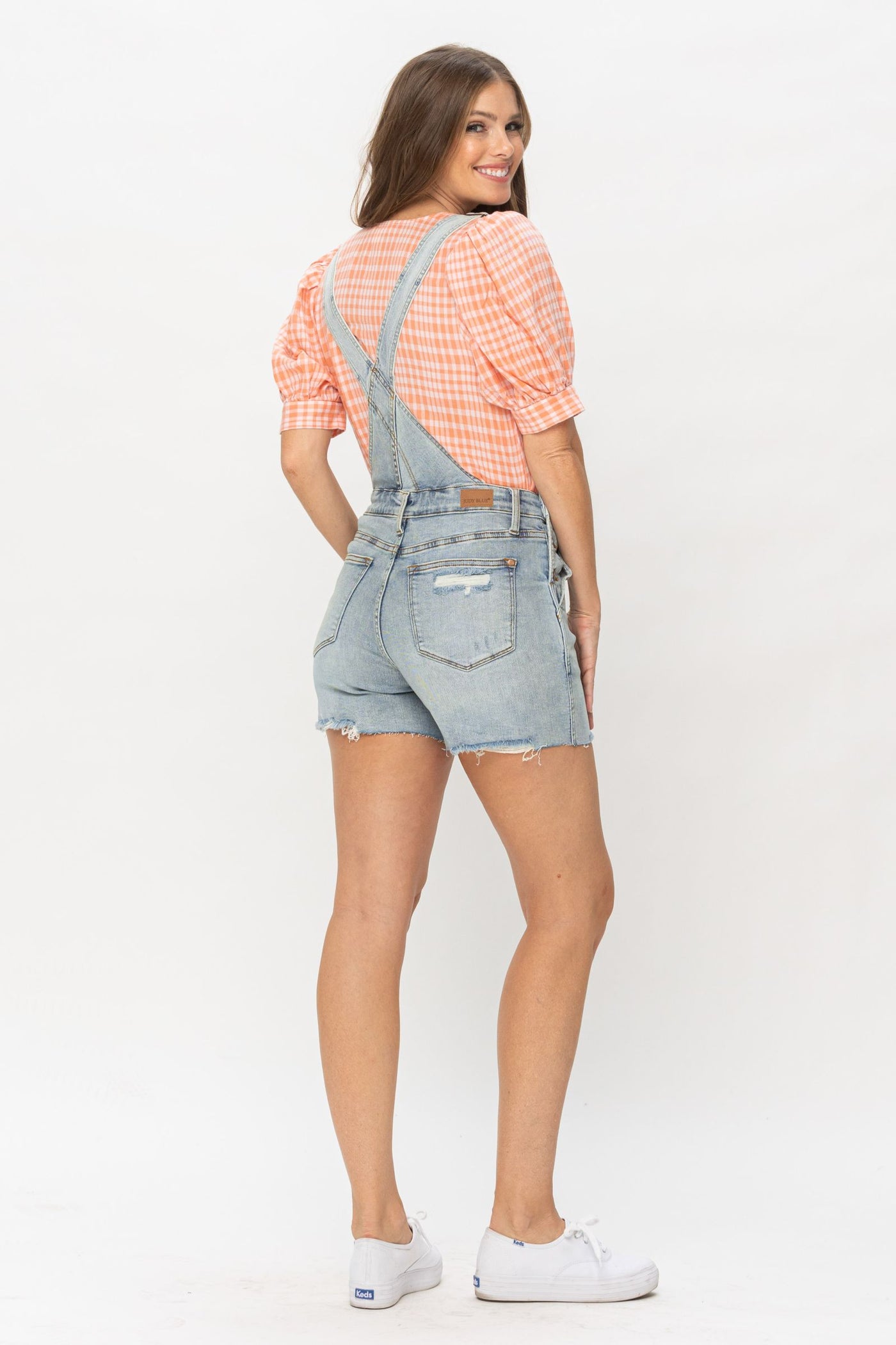 Judy Blue The Daisy Overall Shorts