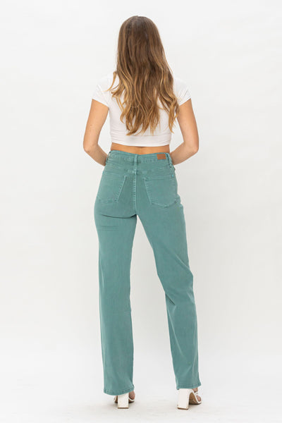 Judy Blue Oceania Sea Green 90's Denim Jeans