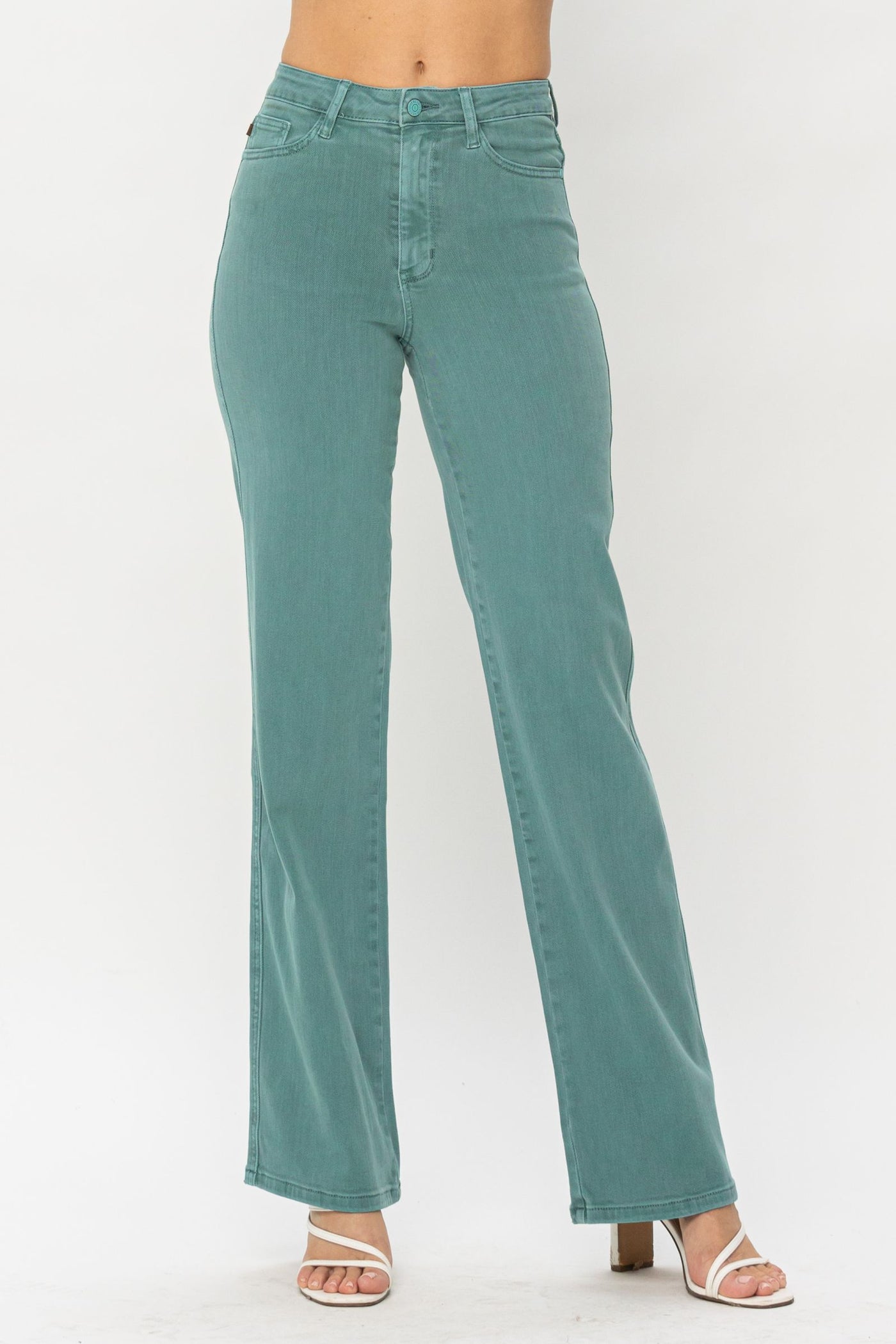 Judy Blue Oceania Sea Green 90's Denim Jeans