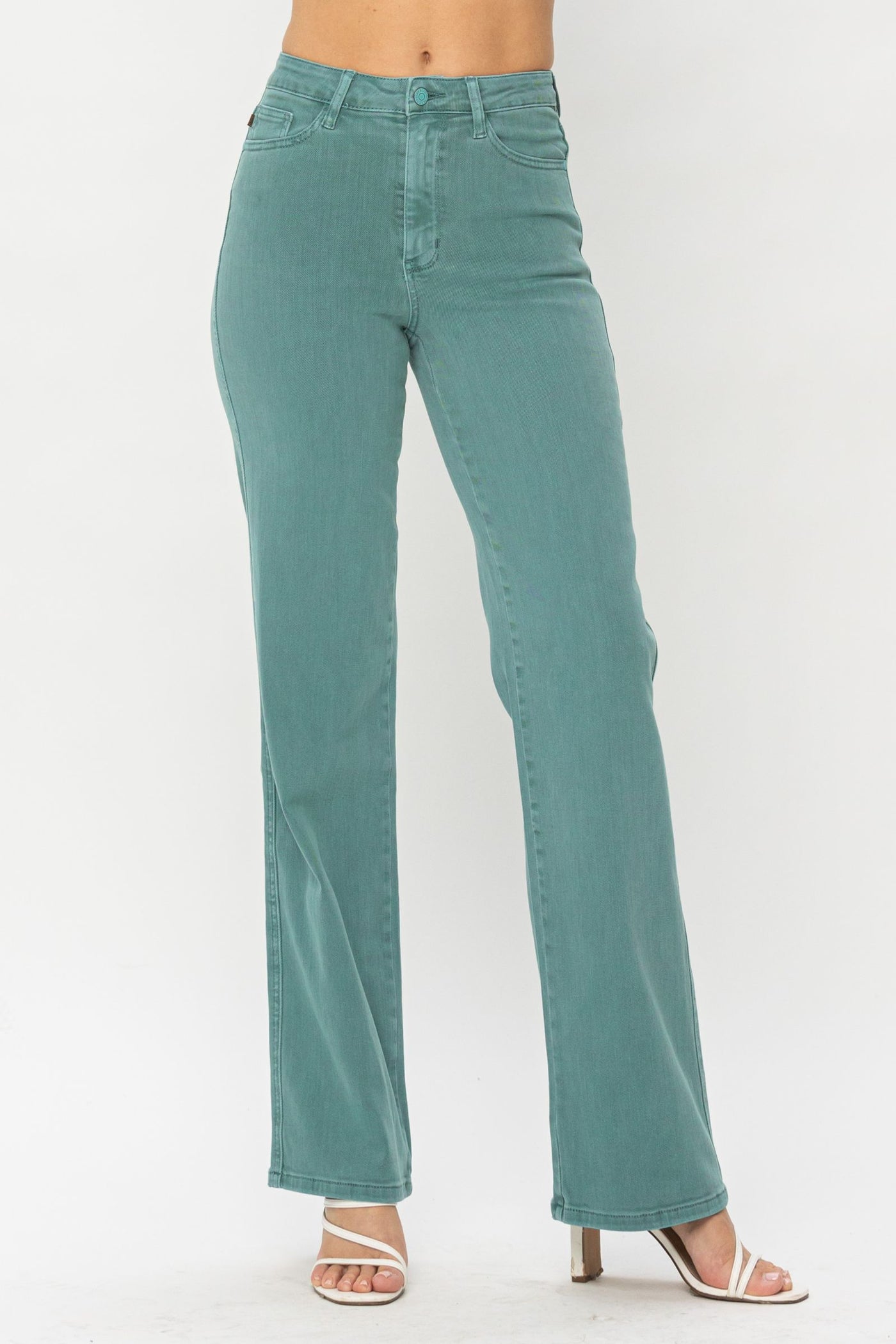 Judy Blue Oceania Sea Green 90's Denim Jeans