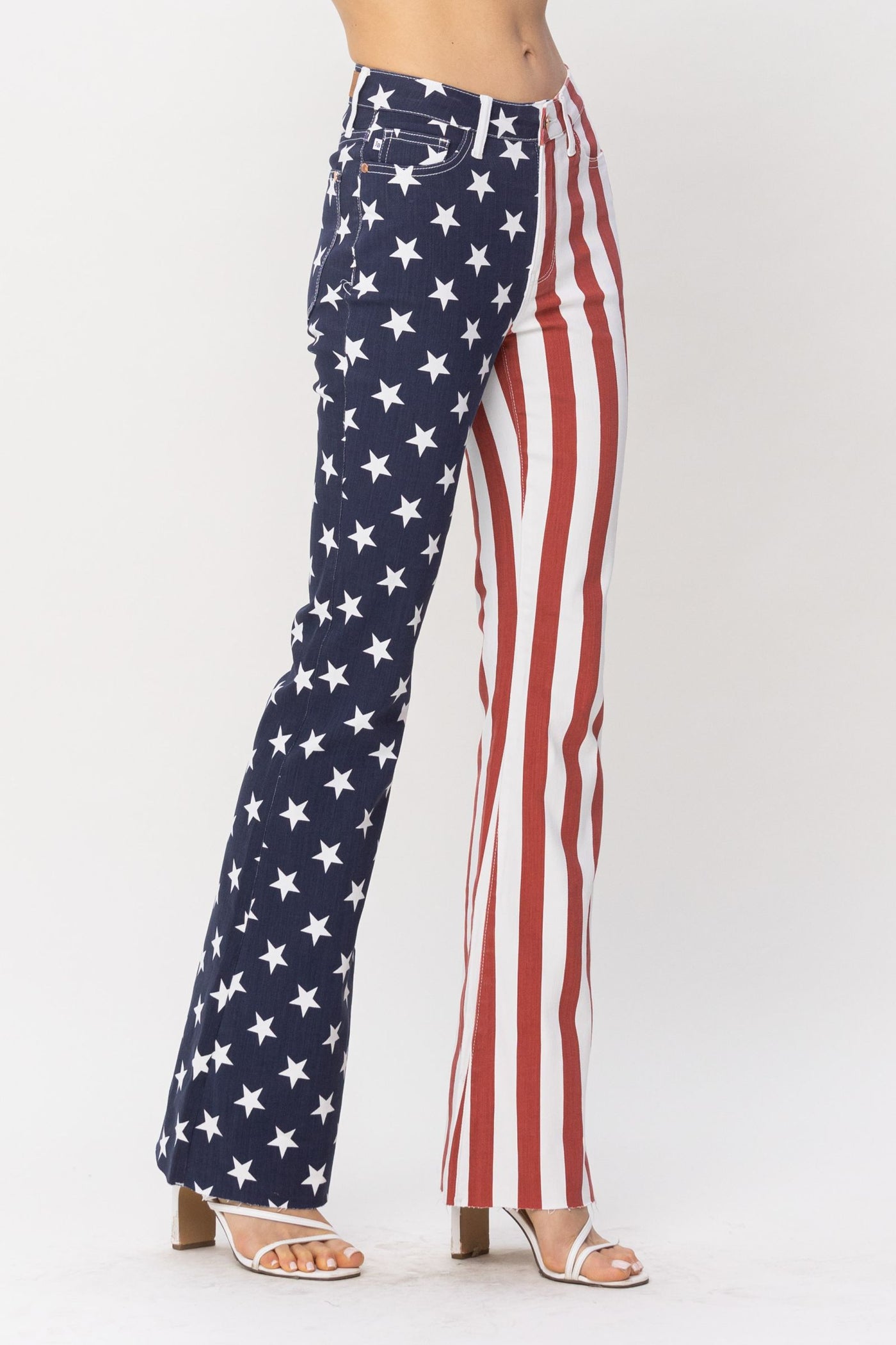 Judy Blue Americana Flag Flare Jeans