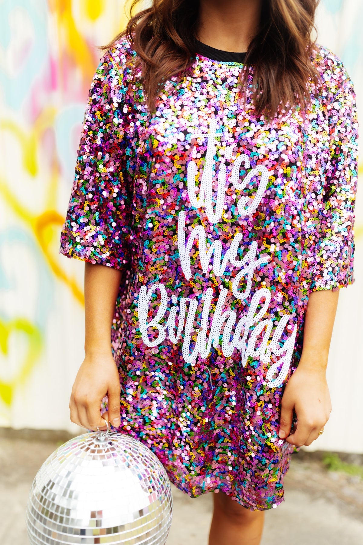 It's My Birthday Sequin Dress in Rainbow – Poppy and Seed