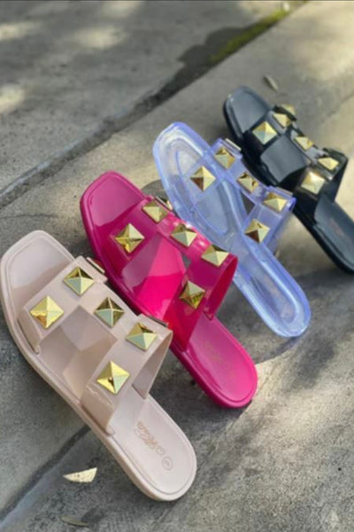 Girl Vacay Studded Sandals
