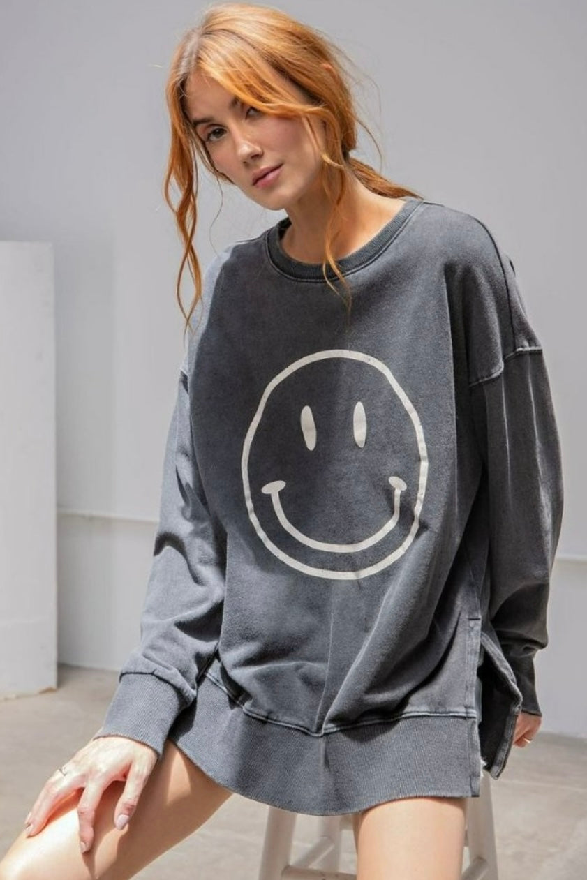 Don't Forget to Smile Mineral Wash Top