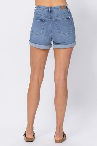 Judy Blue The Classic Denim Cuffed Shorts